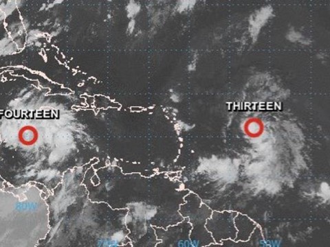 Depresi&oacute;n tropical Trece puede llegar a ser la tormenta Laura hoy; pasar&iacute;a por RD el domingo