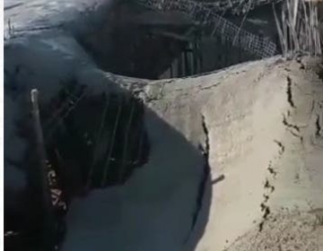 Se derrumba en el Congreso construcci&oacute;n ser&iacute;a utilizada como comedor para senadores