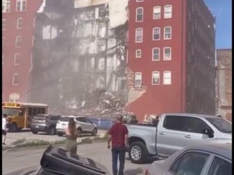 Se derrumba parte de edificio de apartamentos en Iowa; reportan heridos