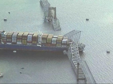 La operadora del barco de Baltimore dice que todos los tripulantes est&aacute;n a salvo