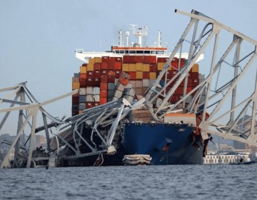 Despejan el acceso al puerto de Baltimore m&aacute;s de dos meses despu&eacute;s del derrumbe del puente