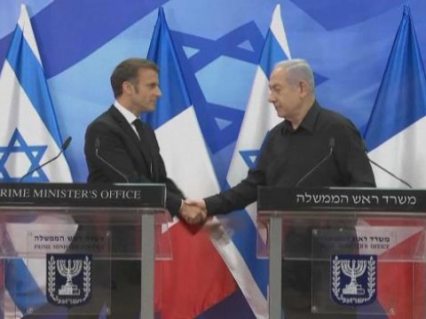 Macron propone en Jerusal&eacute;n una coalici&oacute;n internacional contra Ham&aacute;s
