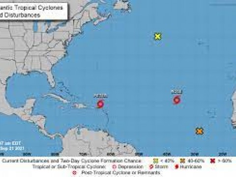 Cinco provincias en alerta ante efectos indirectos de la tormenta Peter