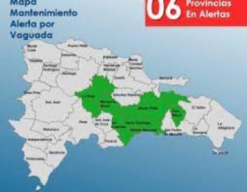 COE mantiene seis provincias en alerta verde