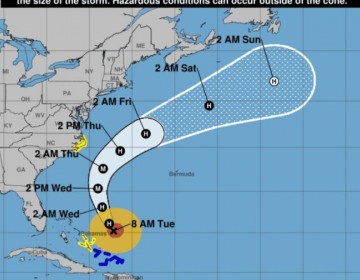 Oleaje peligroso y lluvias en varias provincias este martes por efectos indirectos de Erin