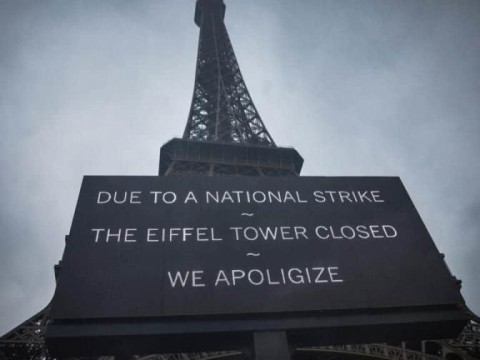 En Par&iacute;s, la Torre Eiffel cierra por quinto d&iacute;a consecutivo