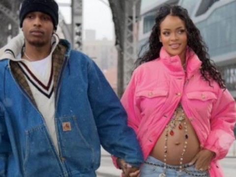 La cantante Rihanna y el rapero A$AP Rocky esperan su primer hijo
