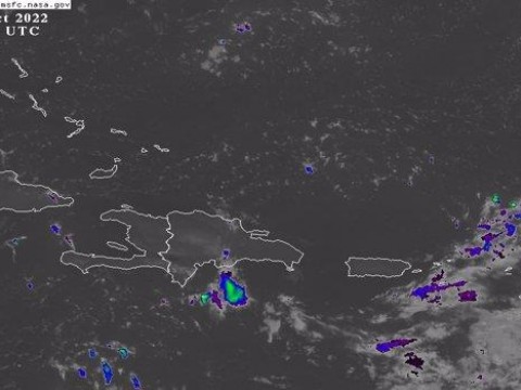 Vaguada provocar&aacute; aguaceros sobre varias provincias de Rep&uacute;blica Dominicana