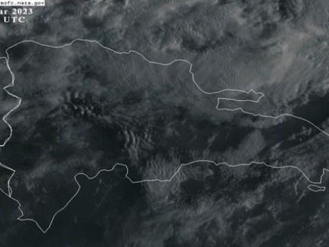 Sistema frontal producir&aacute; aguaceros este jueves sobre varias provincias