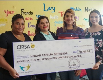 Grupo Cirsa en Rep&uacute;blica Dominicana entrega donativo al Hogar Familia Bethesda