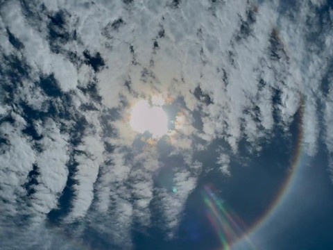 Halo solar: El espect&aacute;culo natural que encant&oacute; a muchos dominicanos