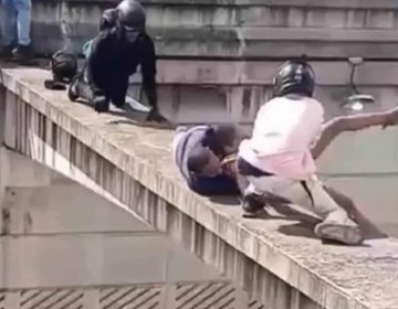 Relato de uno de los hombres que impidieron que mujer se lanzara de paso a desnive