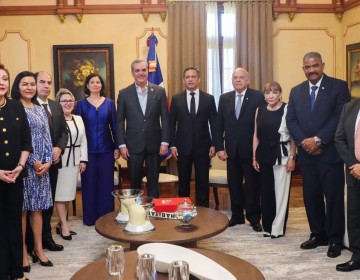Presidente Abinader recibe en Palacio a presidentes de las Cortes Supremas de Justicia del Consejo Judicial Centroamericano y del Caribe