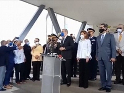 Presidente electo Luis Abinader visita el C5I
