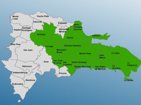 Mantienen 16 provincias y al DN en alerta verde por lluvias
