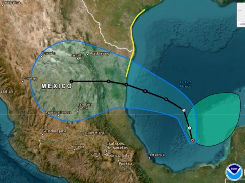 M&eacute;xico en alerta por potencial cicl&oacute;n tropical Alberto que tocar&iacute;a tierra el jueves