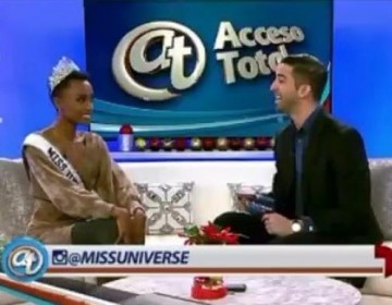 Miss Universo Zozibini Tunzi aprende a decir &laquo;de lo m&iacute;o y klk&raquo;