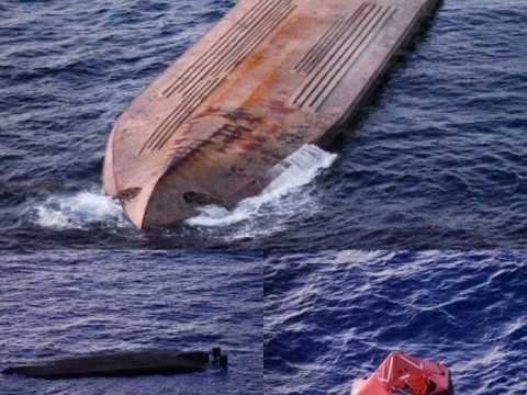 Naufraga barco cargado de materiales construcci&oacute;n iba en ruta Puerto Plata-Bahamas