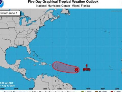 Onamet contin&uacute;a el monitoreo de la onda tropical casi convertida en depresi&oacute;n