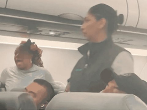 Pasajera inc&oacute;moda pide que la dejen bajar del avi&oacute;n para buscar su celular