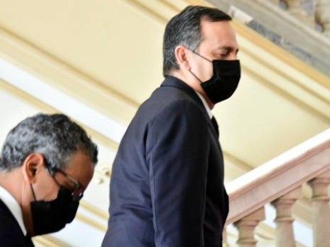 Luis Abinader está reunido con el presidente de la Suprema Corte y varios ministros