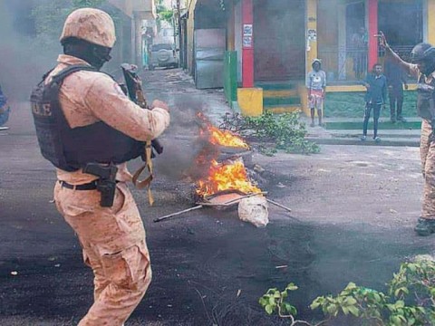 Protestas violentas en ciudades de Hait&iacute; aumentan el estado de terror