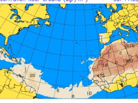La sensaci&oacute;n t&eacute;rmica seguir&aacute; elevada este lunes por polvo del Sahara