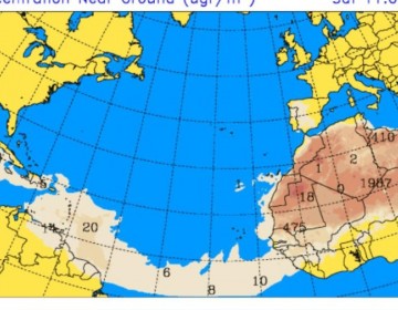 Vaguada generar&aacute; aguaceros en varias localidades, pero sigue el calor por el polvo del Sahara