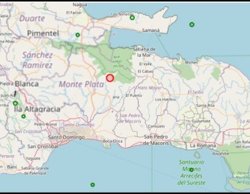 Sismo de 4.6 se registra al norte de Bayaguana la madrugada de este lunes