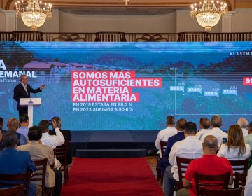 Abinader afirma que el pa&iacute;s produce el 90.6% de los alimentos que consumen los dominicanos
