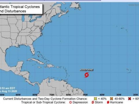 Josephine la nueva tormenta tropical que se form&oacute; en el atl&aacute;ntico y pone en alerta a las autoridades dominicanas