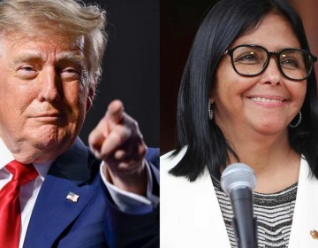 Trump y Delcy Rodr&iacute;guez se re&uacute;nen por primera vez en Nueva York