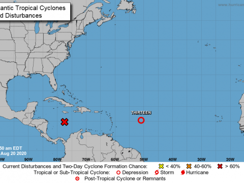 Dos ondas tropicales podr&iacute;an convertirse en ciclones en el Caribe