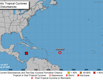 Dos ondas tropicales podr&iacute;an convertirse en ciclones en el Caribe