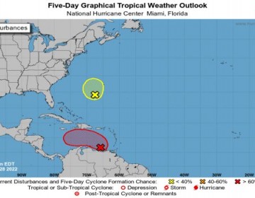 Autoridades vigilan sistema en mar Caribe que podr&iacute;a convertirse en depresi&oacute;n tropical este fin de semana