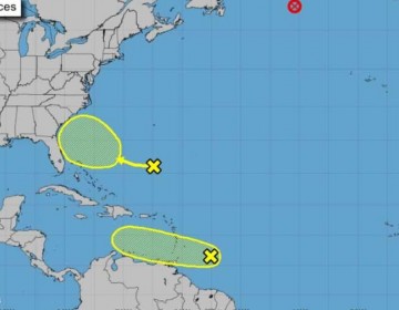 Onda tropical, vaguada y cicl&oacute;n post-tropical se mueven en el Atl&aacute;ntico