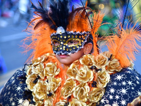 Vistosas comparsas deleitan al p&uacute;blico en el Carnaval de Santo Domingo