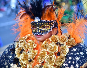 Vistosas comparsas deleitan al p&uacute;blico en el Carnaval de Santo Domingo