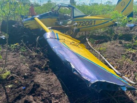 Avioneta se precipita a tierra en San Francisco de Macor&iacute;s
