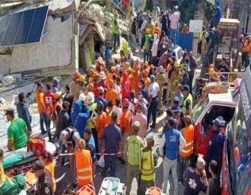 Cinco personas quedaron atrapadas tras desplome de edificio en La Vega; han rescatado a tres