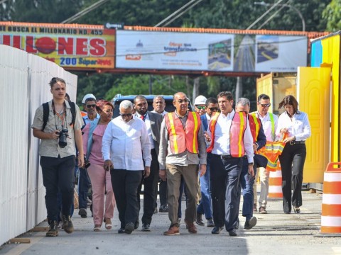 MOPC informa trabajos realiza en paso a desnivel de la 27 de Febrero con M&aacute;ximo G&oacute;mez