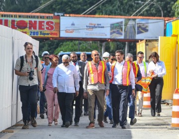 MOPC informa trabajos realiza en paso a desnivel de la 27 de Febrero con M&aacute;ximo G&oacute;mez